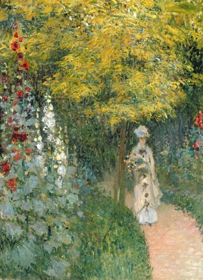 Rose Garden, 1876 by Claude Monet